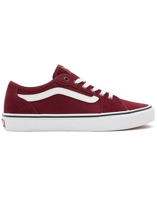 Vans Red Filmore Casual Fashion Skate Shoes for men