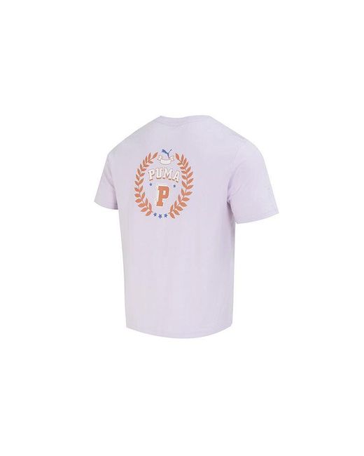 PUMA Purple Sportswear Logo Tee for men