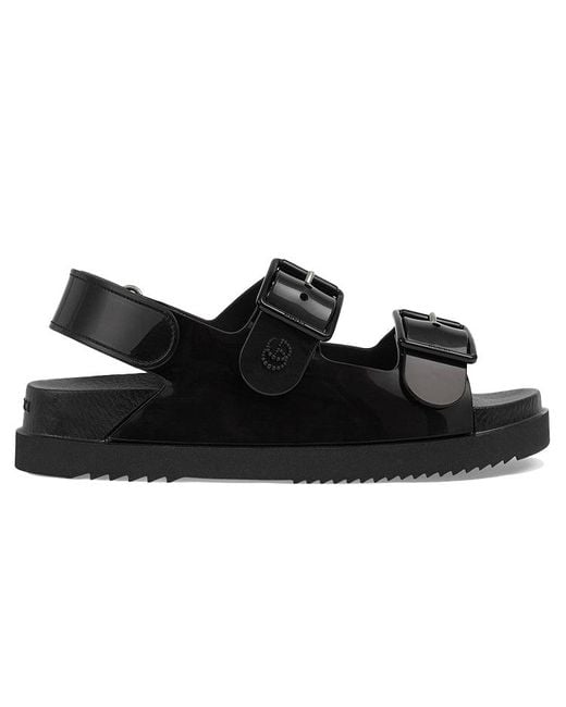 Gucci Black (Wmns) Mini Double G Sandal Rubber'