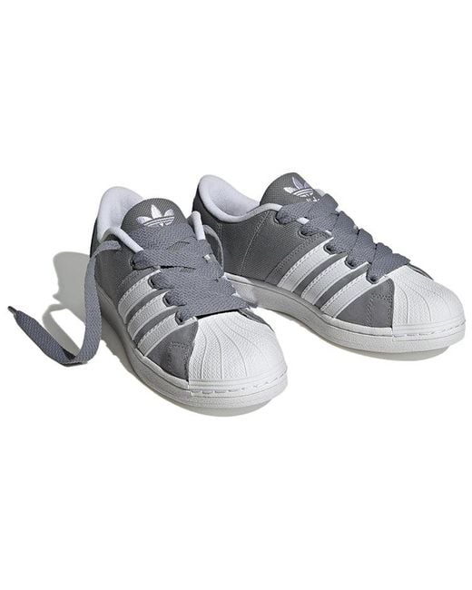 Adidas Gray Superstar Supermodified for men