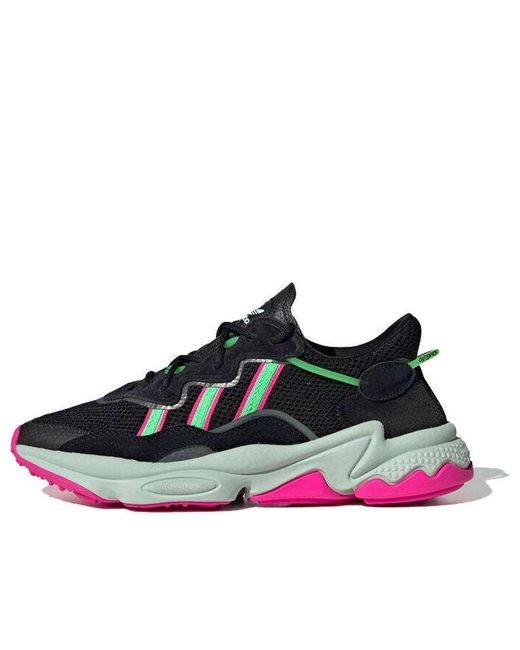 Adidas Black (Wmns) Ozweego Shock Lime'
