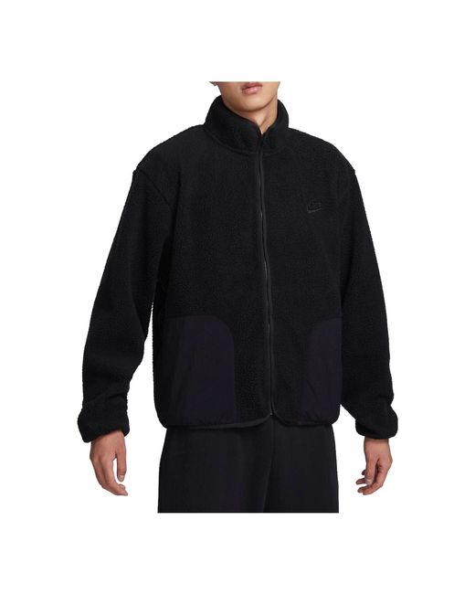 Nike Black Club Fleece Winterized Jacket for men