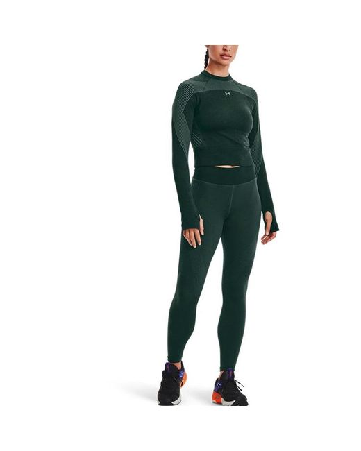 Under Armour Green (Wmns) Causual Training Short Sports Long Sleeve T-Shirts
