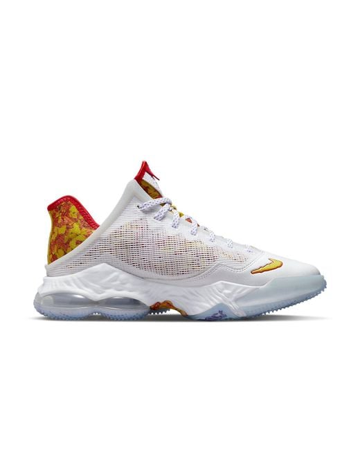 Nike White Flintstone X Lebron 19 Low 'Magic Fruity Pebbles' for men