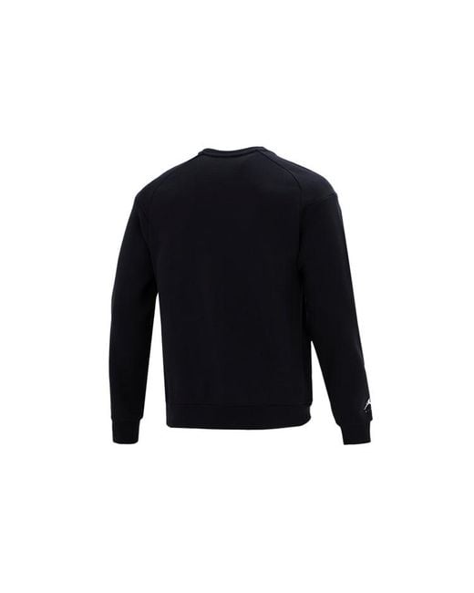 Nike Blue Logo Printing Fleece Lined Stay Warm Sports Pullover Round Neck for men