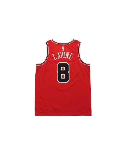 Nike Red Nba Team Limited Jersey Sw Fan Edition Chicago Bulls Zach Lavine No. 8 for men