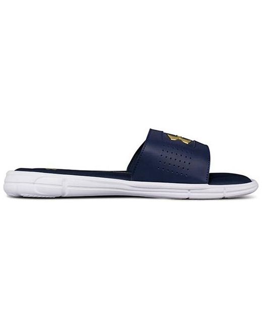 Under Armour Blue Ignite 5 Slide 'Academy' for men