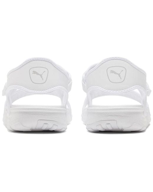 PUMA White Softride Sandal for men