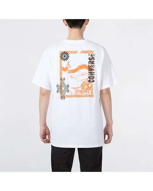 Converse White Printing Short Sleeve for men