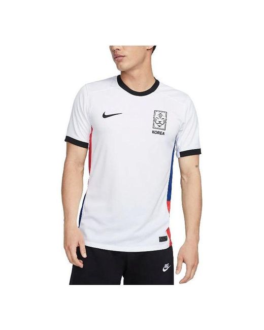 Nike White Dri Fit South Korea 2023 Stadium Away Jersey Global' for men