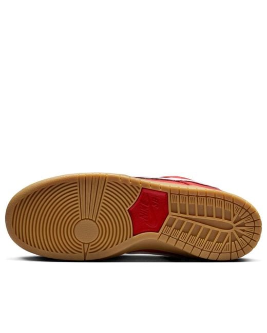 Nike Red Sb Dunk Low 'University Gum' for men