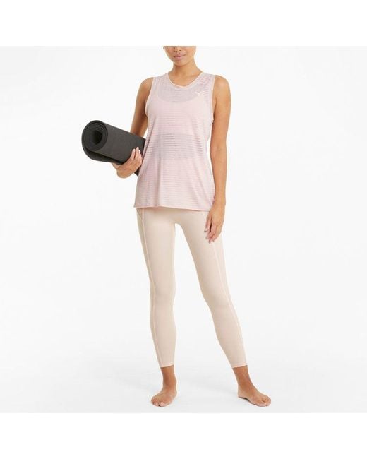 PUMA Pink (Wmns) Studio Burnout Training Tank Top