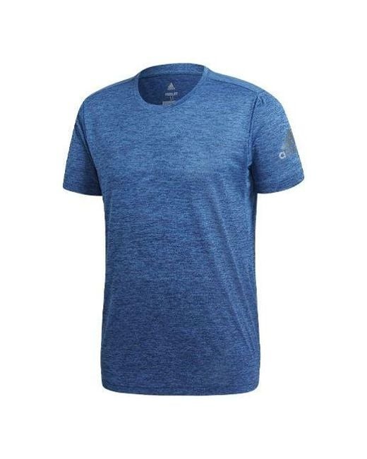 Adidas Blue Freelift Gradi Training Sports Short Sleeve for men