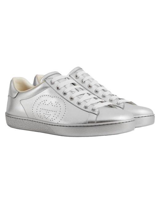 Gucci White (Wmns) Ace 'Metallic'