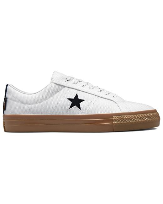 Converse White One Star Pro Low Dark Gum' for men