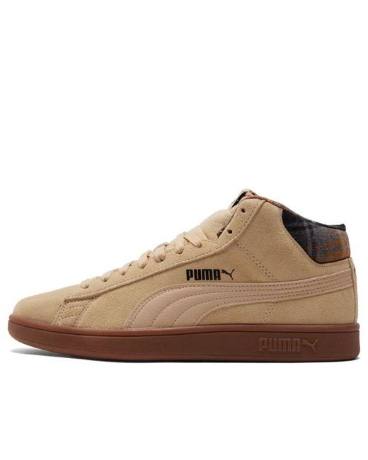 PUMA Brown Smash V2 Mid Wtr 'Plaid for men