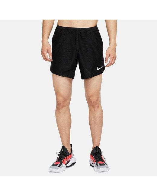 Nike Black Pro Solid Color Quick Dry Breathable Sports Training Gym Shorts for men