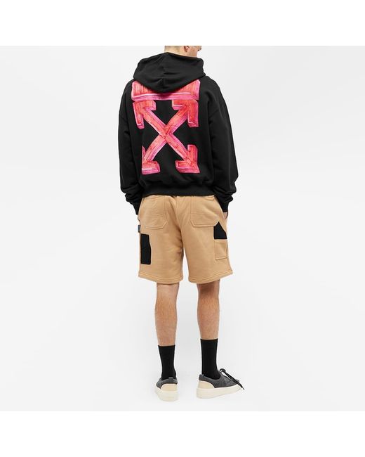 Off-White c/o Virgil Abloh Black Marker Over Hoodie for men