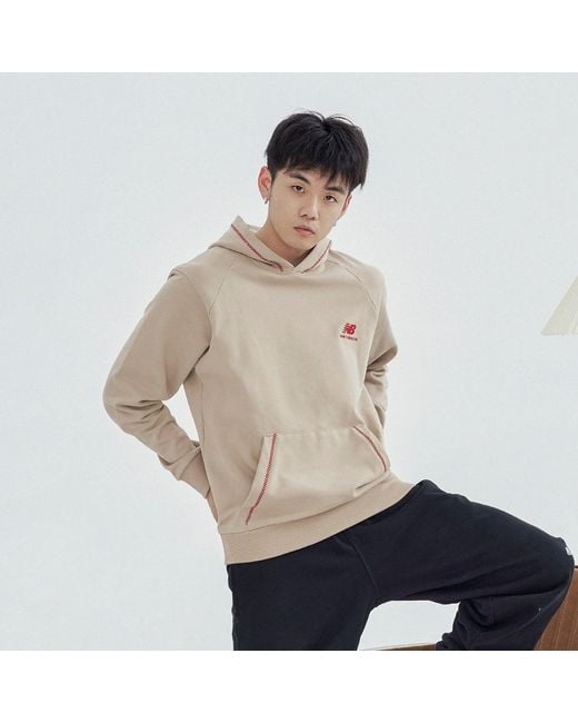 New Balance Natural Athletics Lny French Terry Hoodie 'Khaki' for men