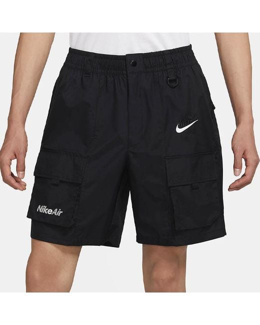 Nike Black Air Nsw Short Repel Multiple Pockets Cargo Shorts for men