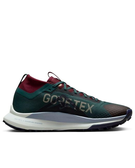 Nike Blue React Pegasus Trail 4 Gore-Tex 'Deep Jungle Night' for men