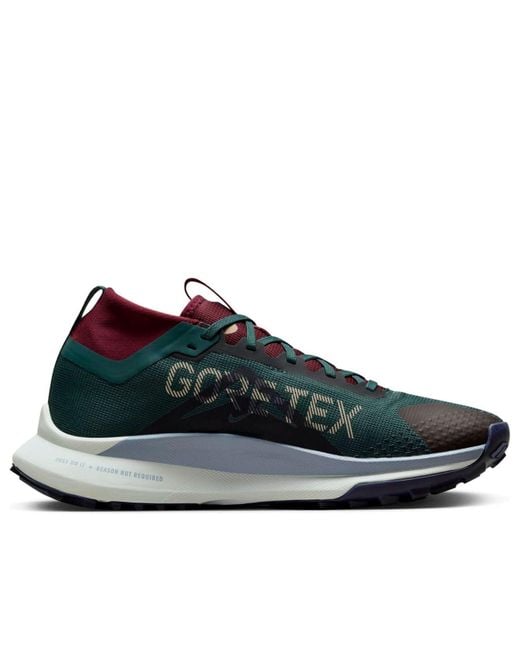 Nike Blue React Pegasus Trail 4 Gore-Tex 'Deep Jungle Night' for men
