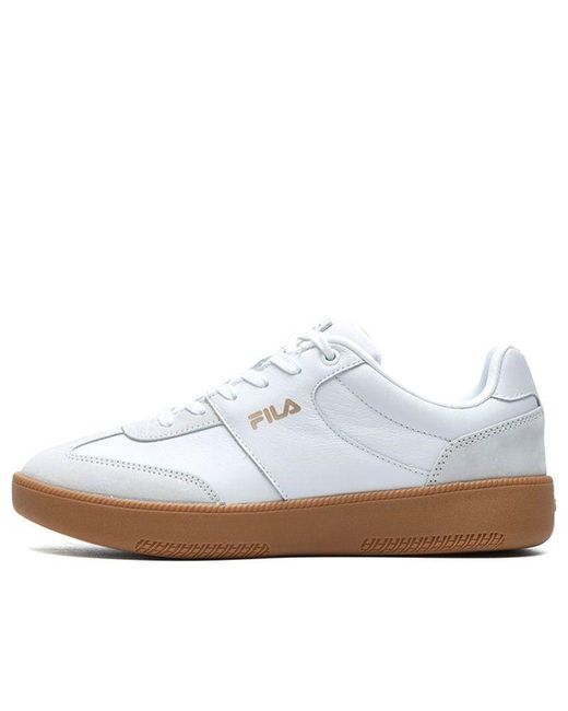 Fila Shoes Skate Shoes 'white Gray' | Lyst