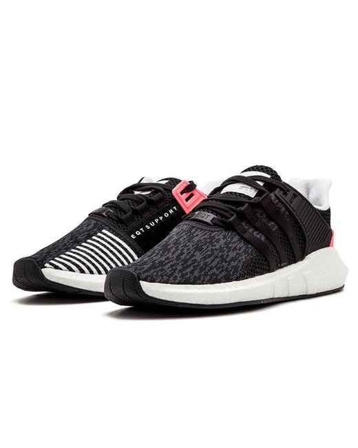 Adidas Black Eqt Support 93/17 'Core Turbo' for men