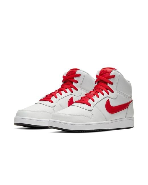 Nike White Ebernon Mid for men