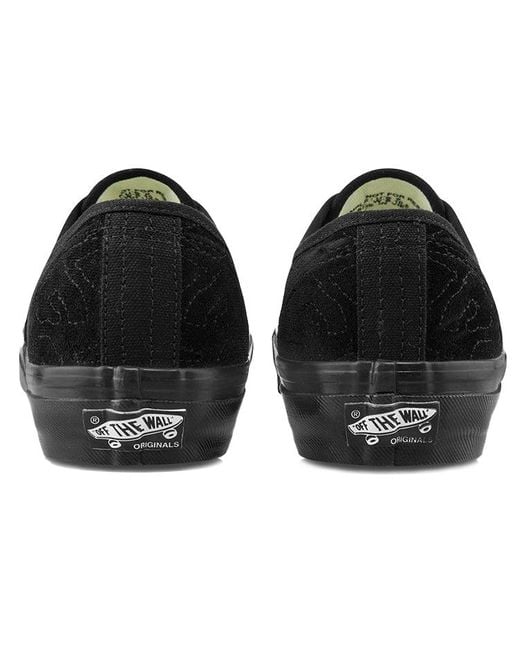 Vans Black Og Authentic Lx 'Velvet Emboidery for men