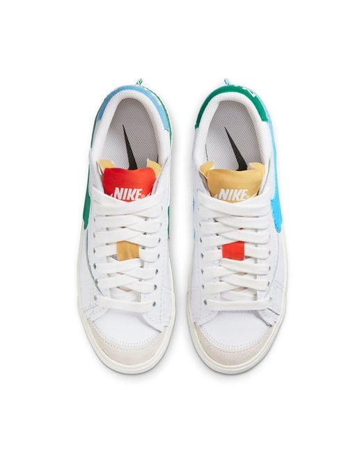Nike Blue (Wmns) Blazer Low '77 Jumbo 'Mismatch'