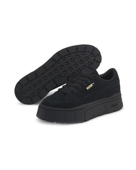PUMA Black (Wmns) Mayze Stack Suede