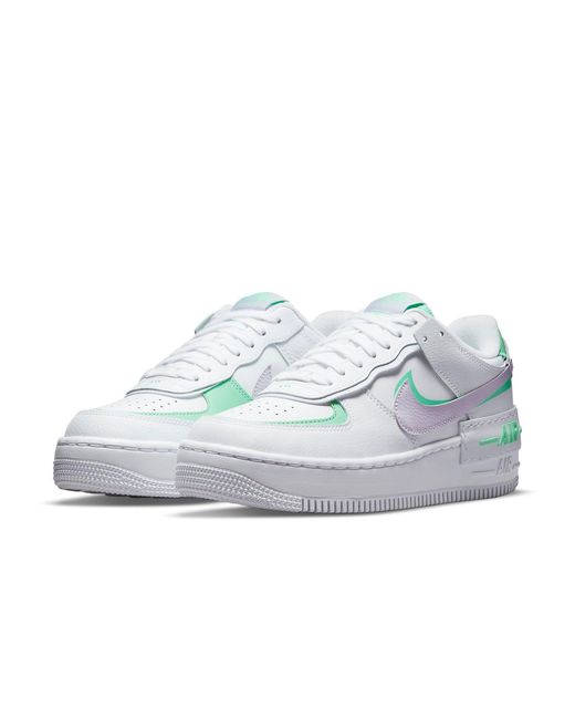 Nike White (Wmns) Air Force 1 Shadow 'Infinite Lilac'
