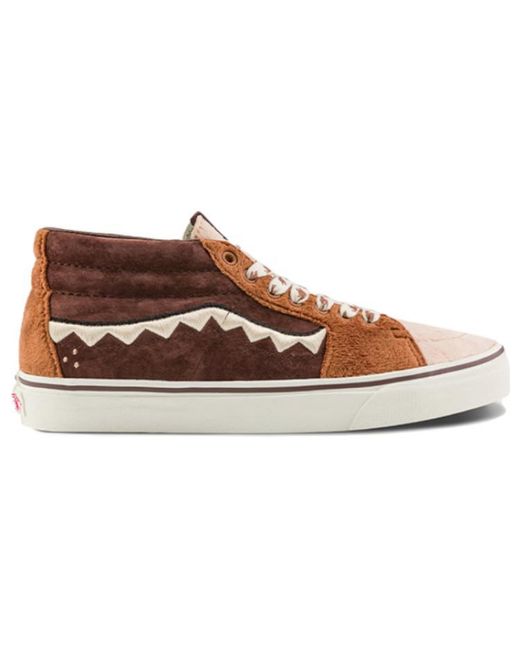 Vans Brown Sk8-mid X The Monsters Shoes