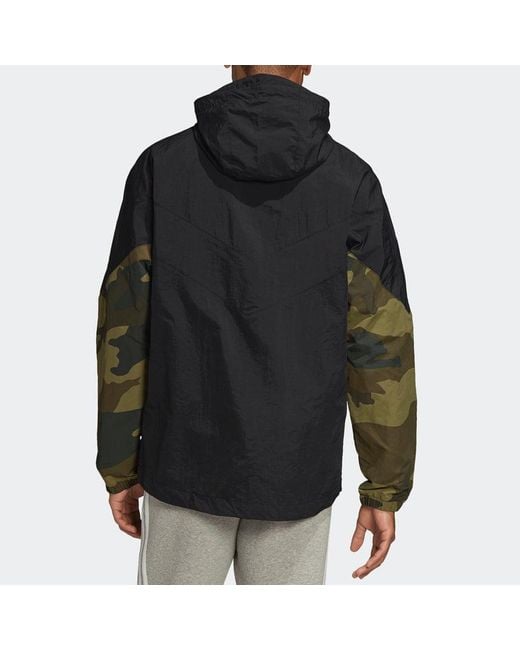 Adidas Blue Camouflage Windbreaker for men