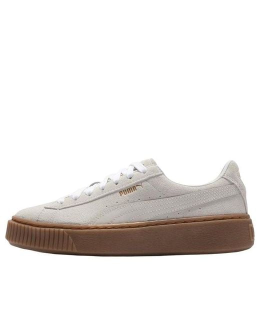 PUMA White (Wmns) Suede Platform Core L 'Whisper'