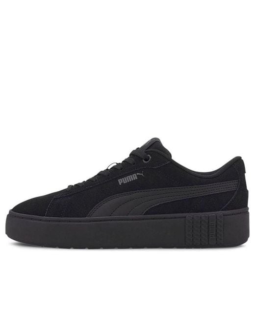 PUMA Black (Wmns) Smash Platform V2 Suede