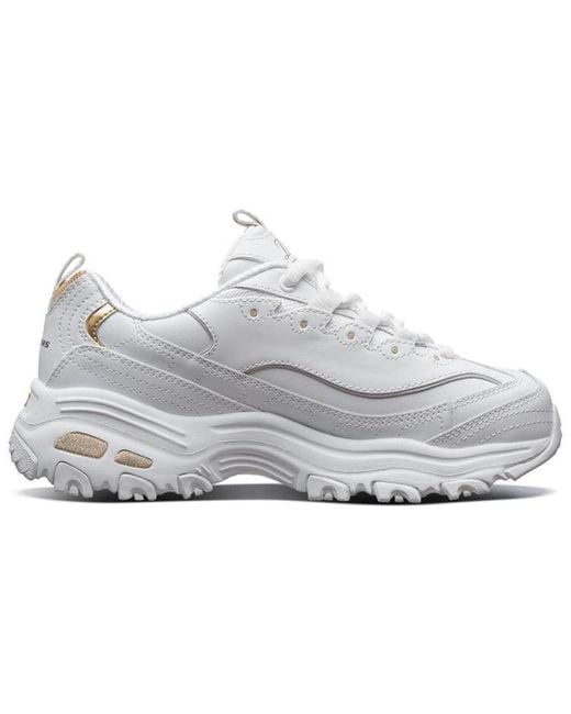 Skechers White (Wmns) D'Lites Gs