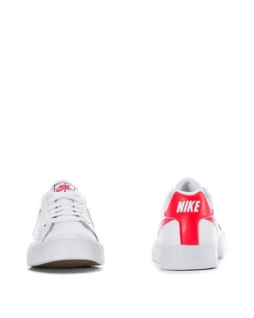 Nike White (Wmns) Court Royale Ac Flash Crimson'