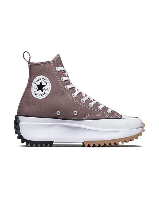 Converse Purple Run Star Hike High 'Saddle' for men