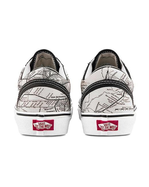 Vans White Moca X Old Skool 'Frances Stark Maps' for men