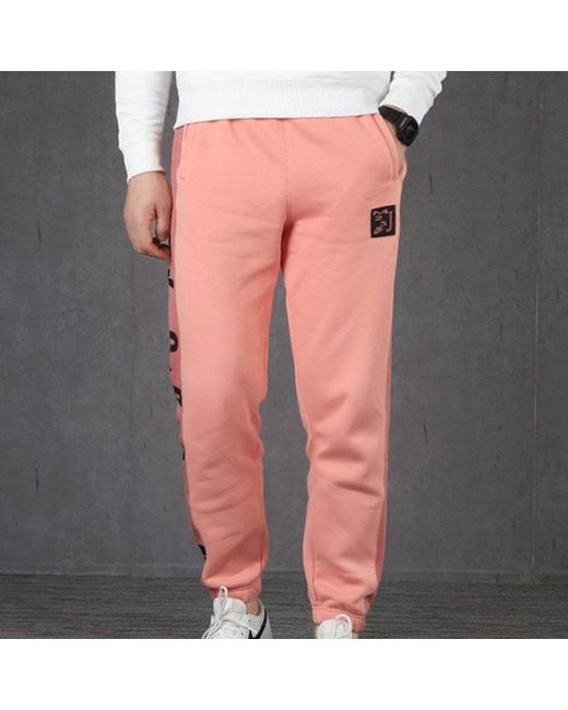 Nike Pink Fleece Lined Stay Warm Sports Long Pants for men