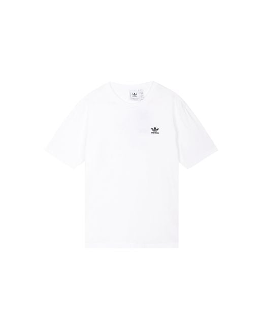Adidas White Originals B+F Trefoil Tee Logo Printing for men