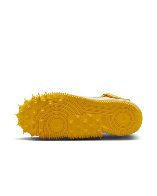 Nike Yellow Air Force 1 Mid X Off for men