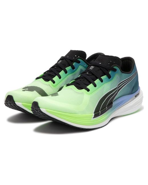 PUMA Blue Deviate Nitro Elite 2 'Fizzy Lime' for men