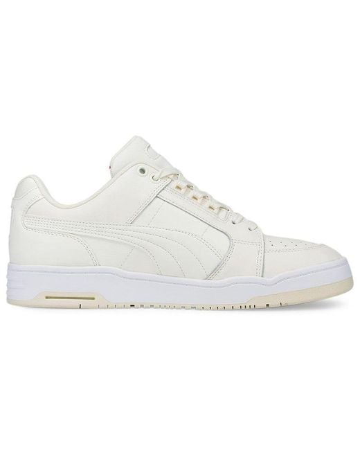 PUMA White Slipstream Lo 'Pristine' for men