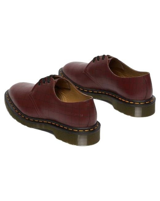Dr. Martens Brown X Undercover 1461 Shoe 'Cherry' for men