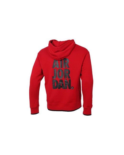 Nike Red Jumpman Classics Logo Print Basketball for men