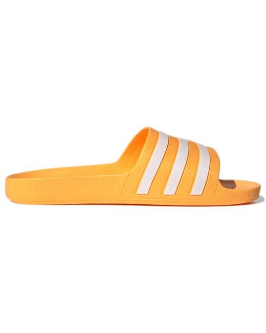 Adidas Orange Adilette Aqua for men