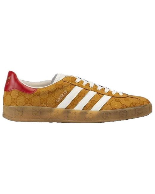 Gucci Brown Adidas X Gazelle 'Gg Monogram' for men